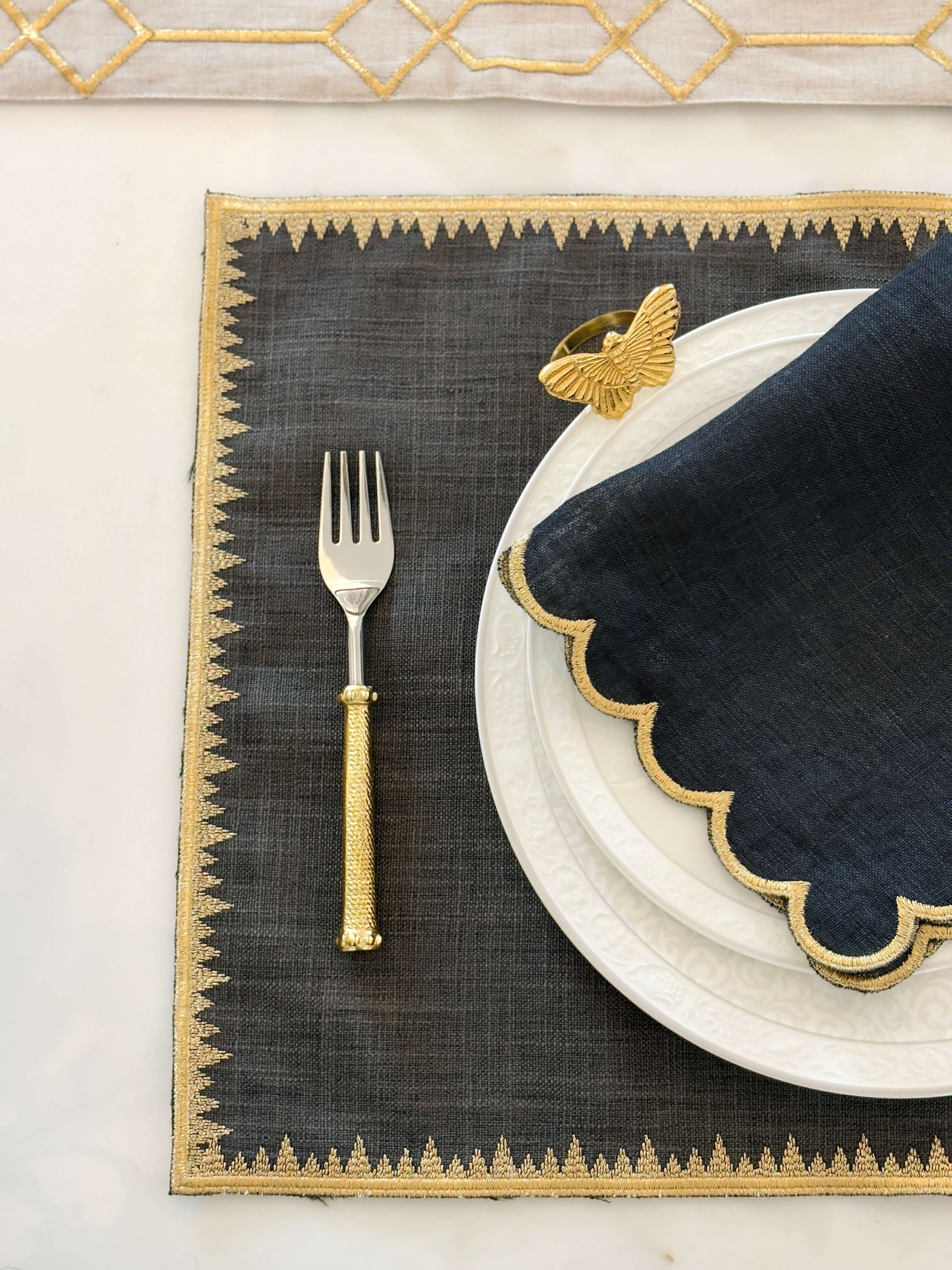 Zig Zag Embroider Collection Mat