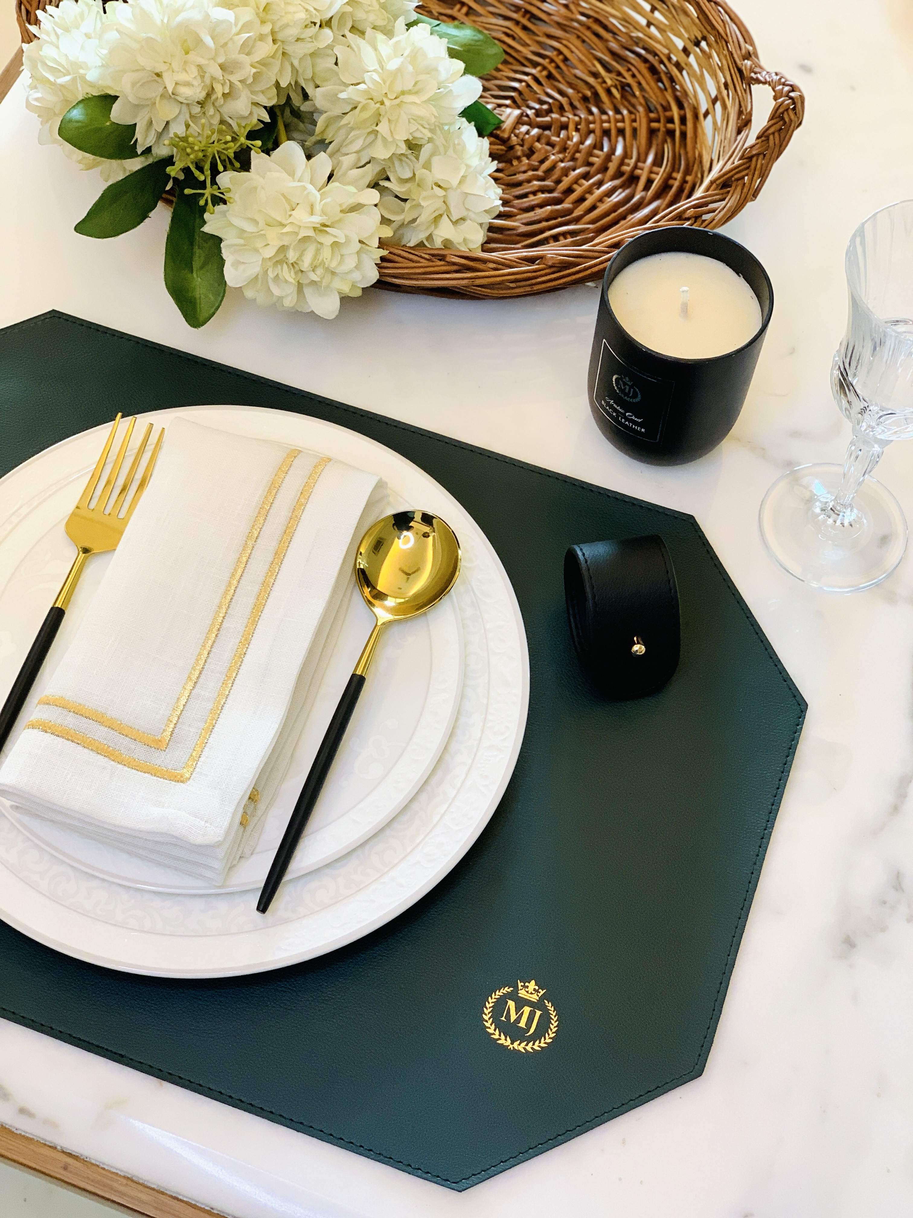 Faux Revesible  Leather Mat