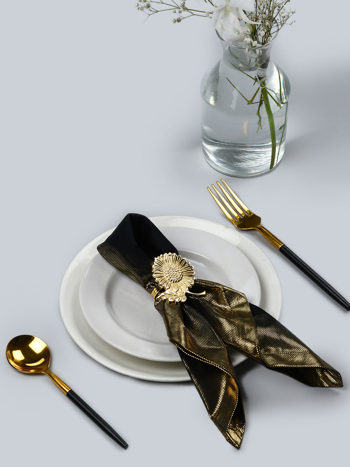 Gold Border Print Collection - Black